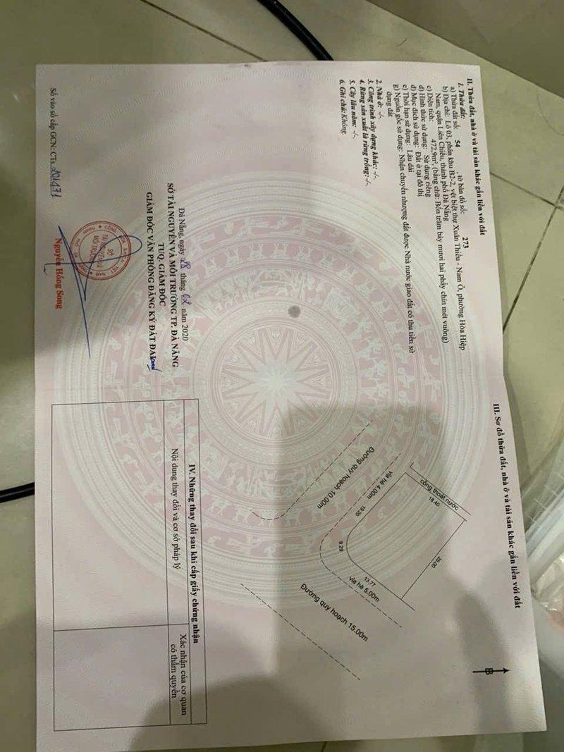 Bán đất nền 897m² 1 phòng ngủ tại Liên Chiểu, Đà Nẵng - Photo 2