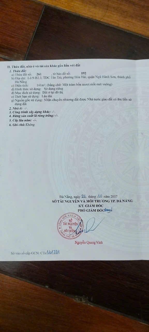 Bán đất nền 141m² tại Hoà Hải, Ngũ Hành Sơn, Đà Nẵng - Photo 2