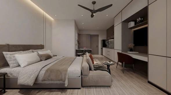 Cho thuê studio, 1 phòng ngủ, Vũ Mộng Nguyên, Ngũ Hành Sơn, Đà Nẵng - Photo 2