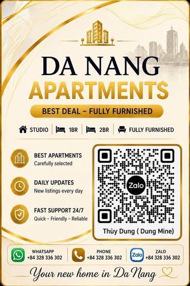 Cho thuê studio, 1 phòng ngủ, Mỹ Đa Đông 12, Ngũ Hành Sơn, Đà Nẵng - Thumbnail 1