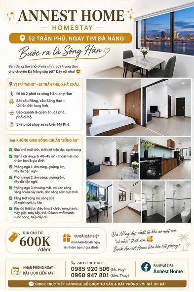 Cho thuê nhà riêng, 45m², 52 Trần Phú, Hải Châu, Đà Nẵng - Thumbnail 2